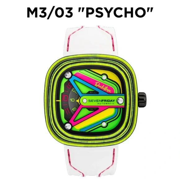 SEVENFRIDAY X ROCKETBYZ M3/03 Psycho watch limited edition 1 of 150 pieces. #006